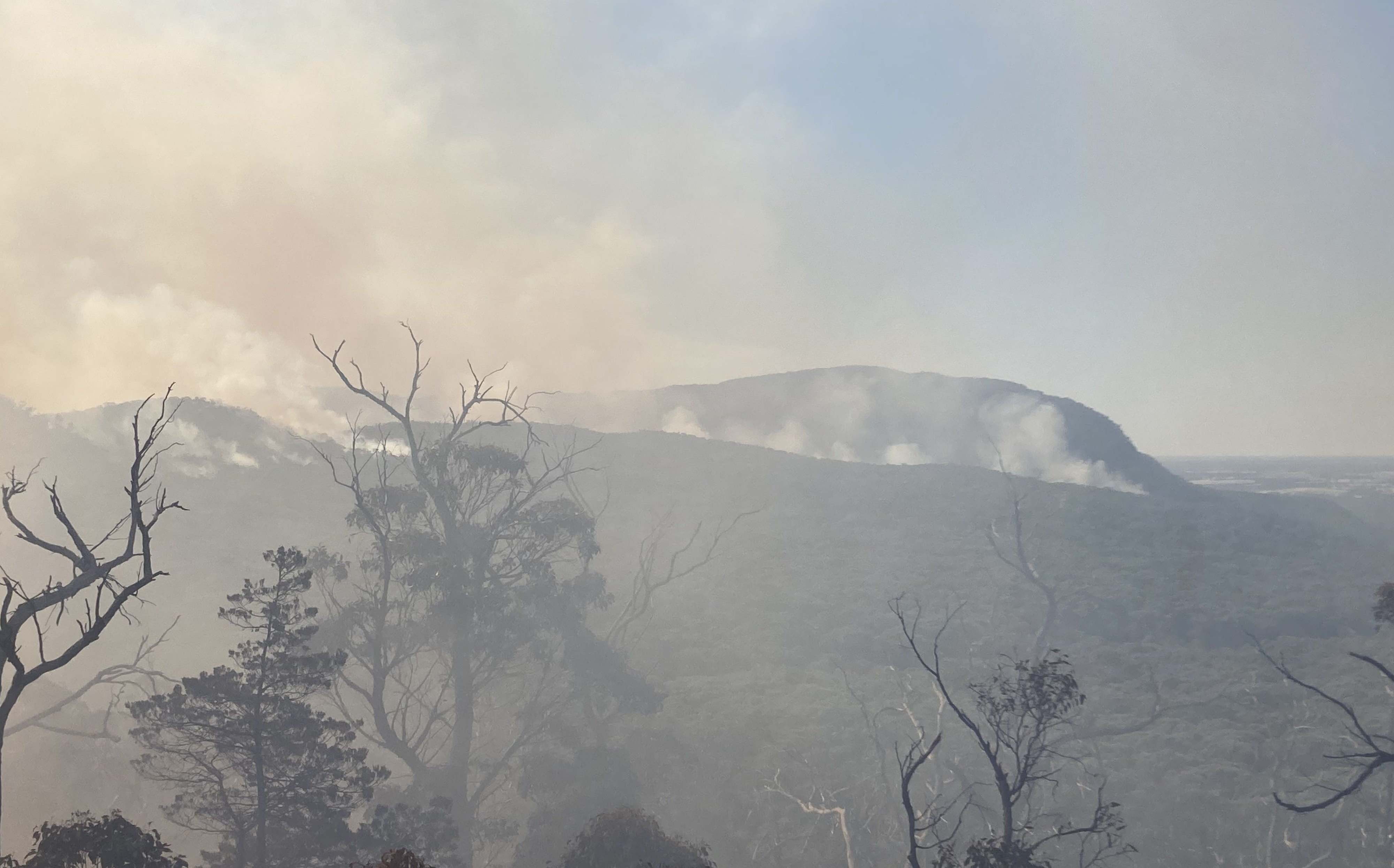 Smoke over Grampians National Park