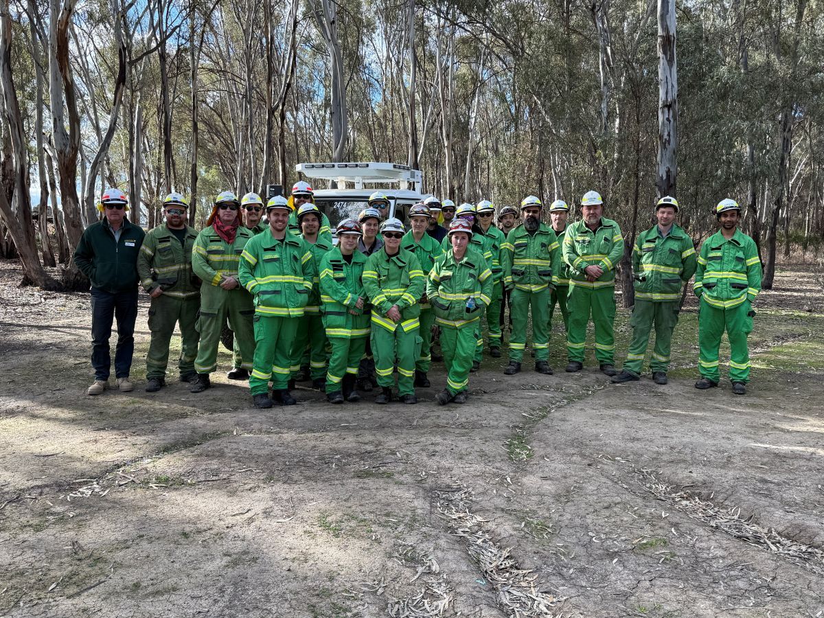 Photo of the trainees and their trainers