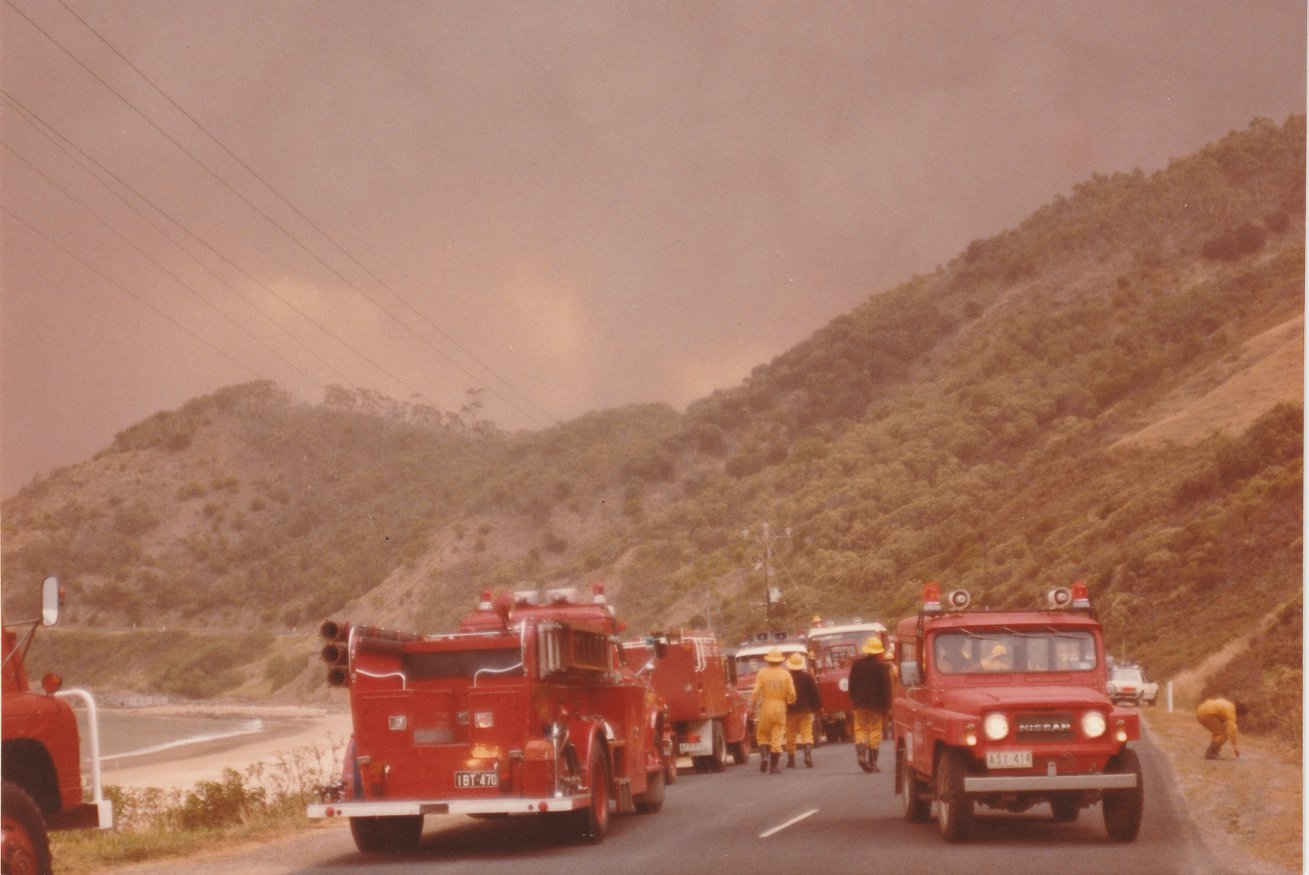 CFA tankers were blocked from getting through to Lorne