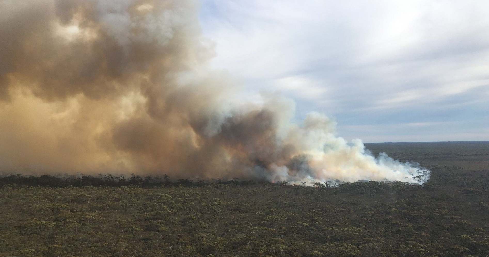 Planned burn over the Wimmera