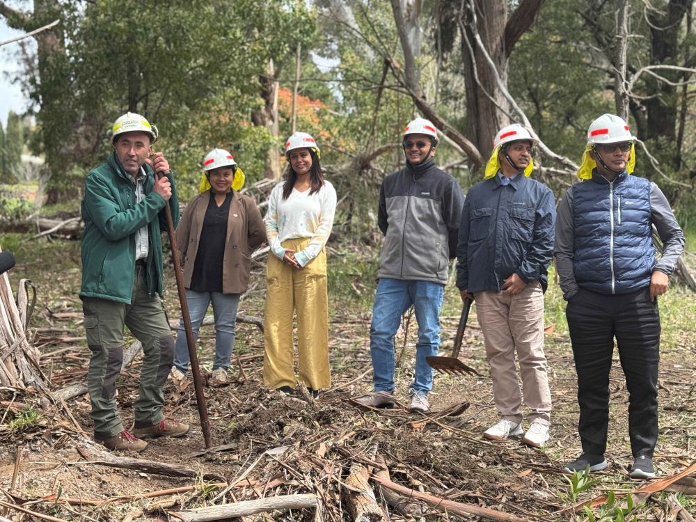 Vince with some Nepali members