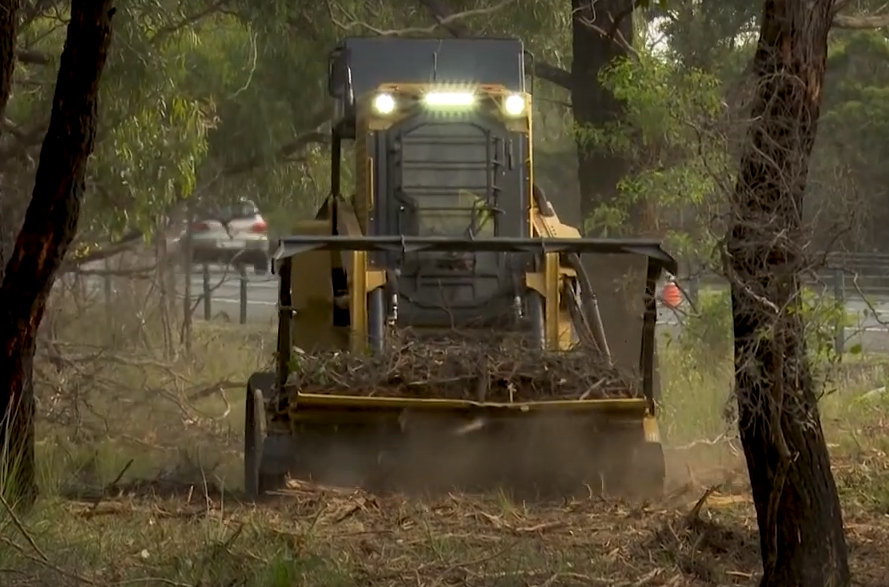 Mulching in the Otways