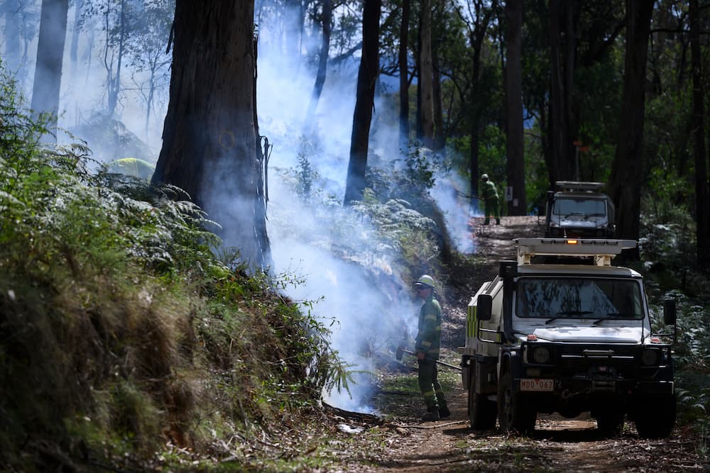 Planned burn at Happy Valley Rosewhite Track
