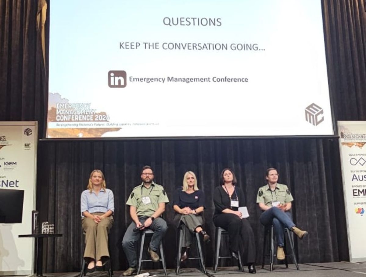 Sam and Tegan at the rapid research panel