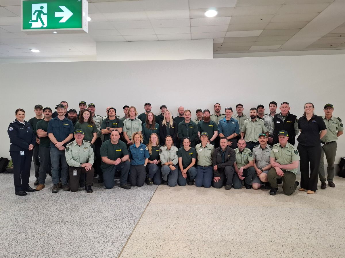 Group photo of the staff deployed to the US