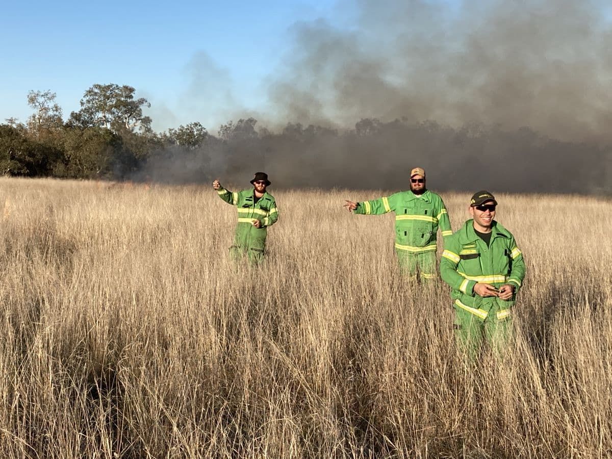 DJAARA Cultural burn at Tang Tang Swamps